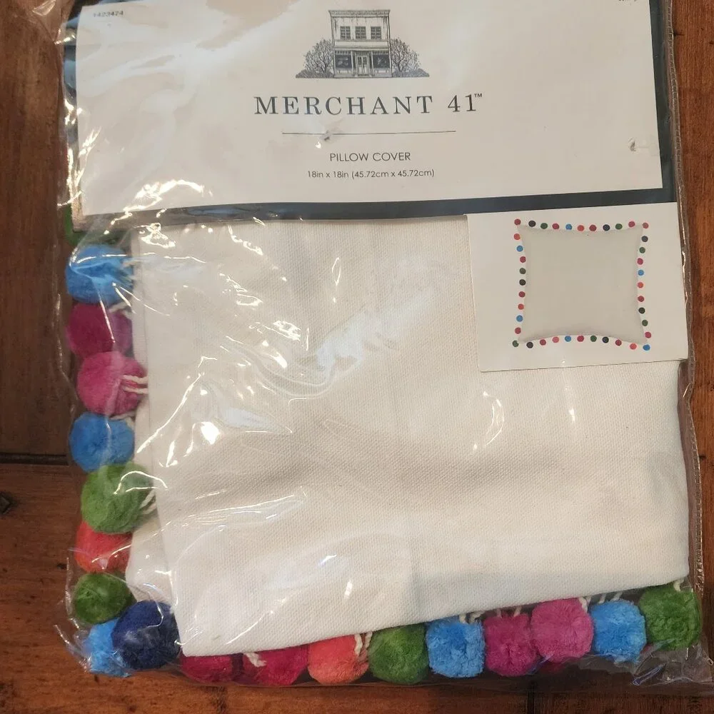 Merchant 41 pillow cover 18in X 18in. NEW